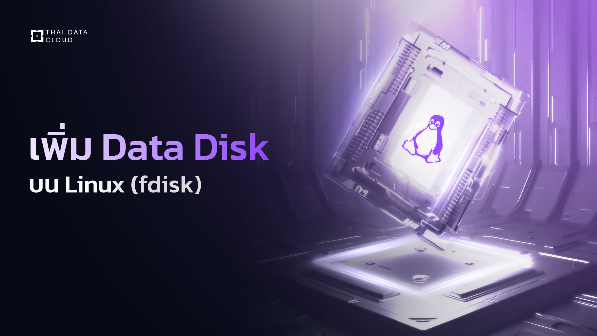 เพิ่ม Data Disk